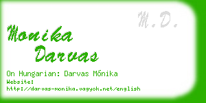 monika darvas business card